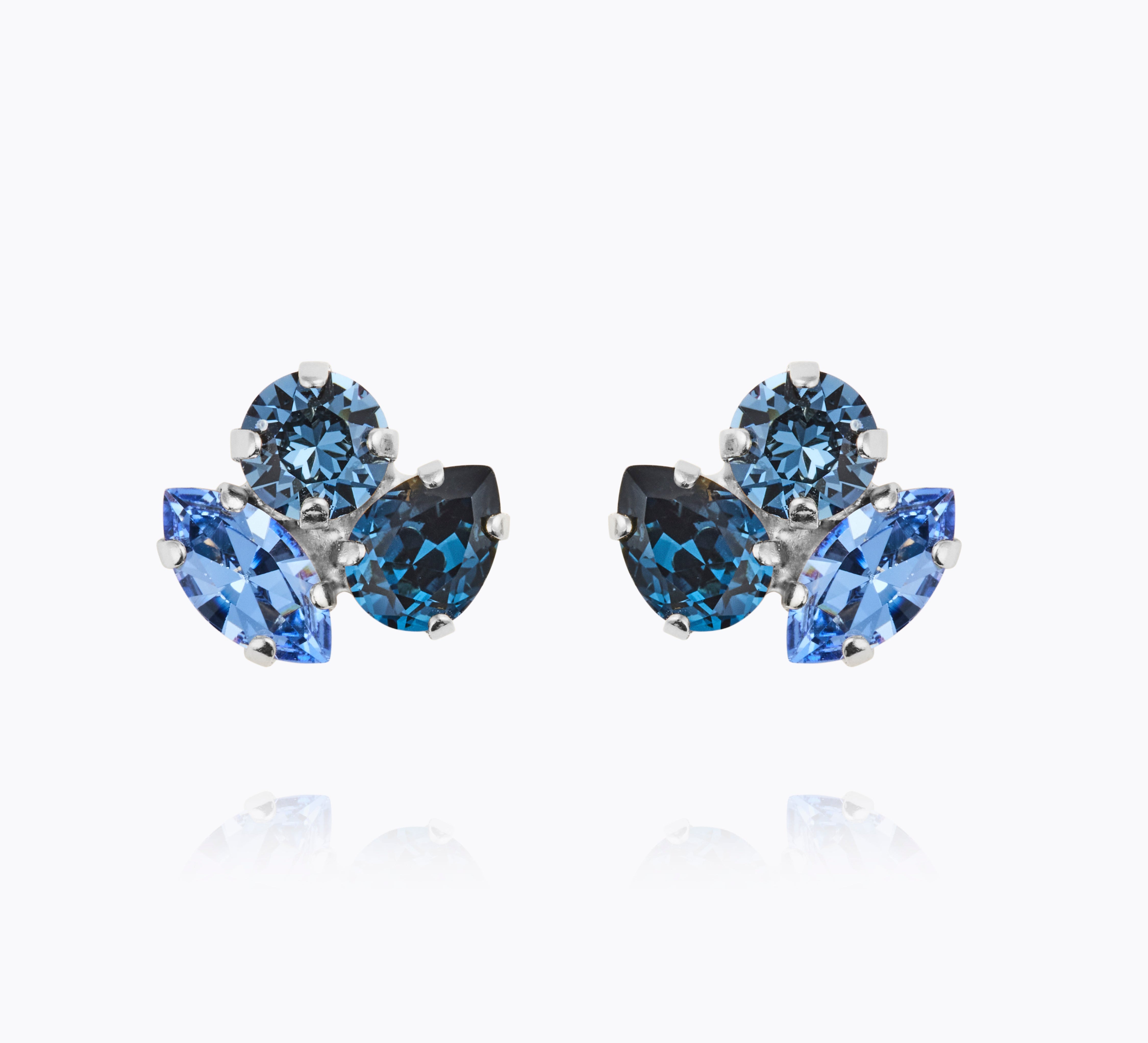 Caroline Svedbom - Ana Earrings Denimblue Combo Rhodium