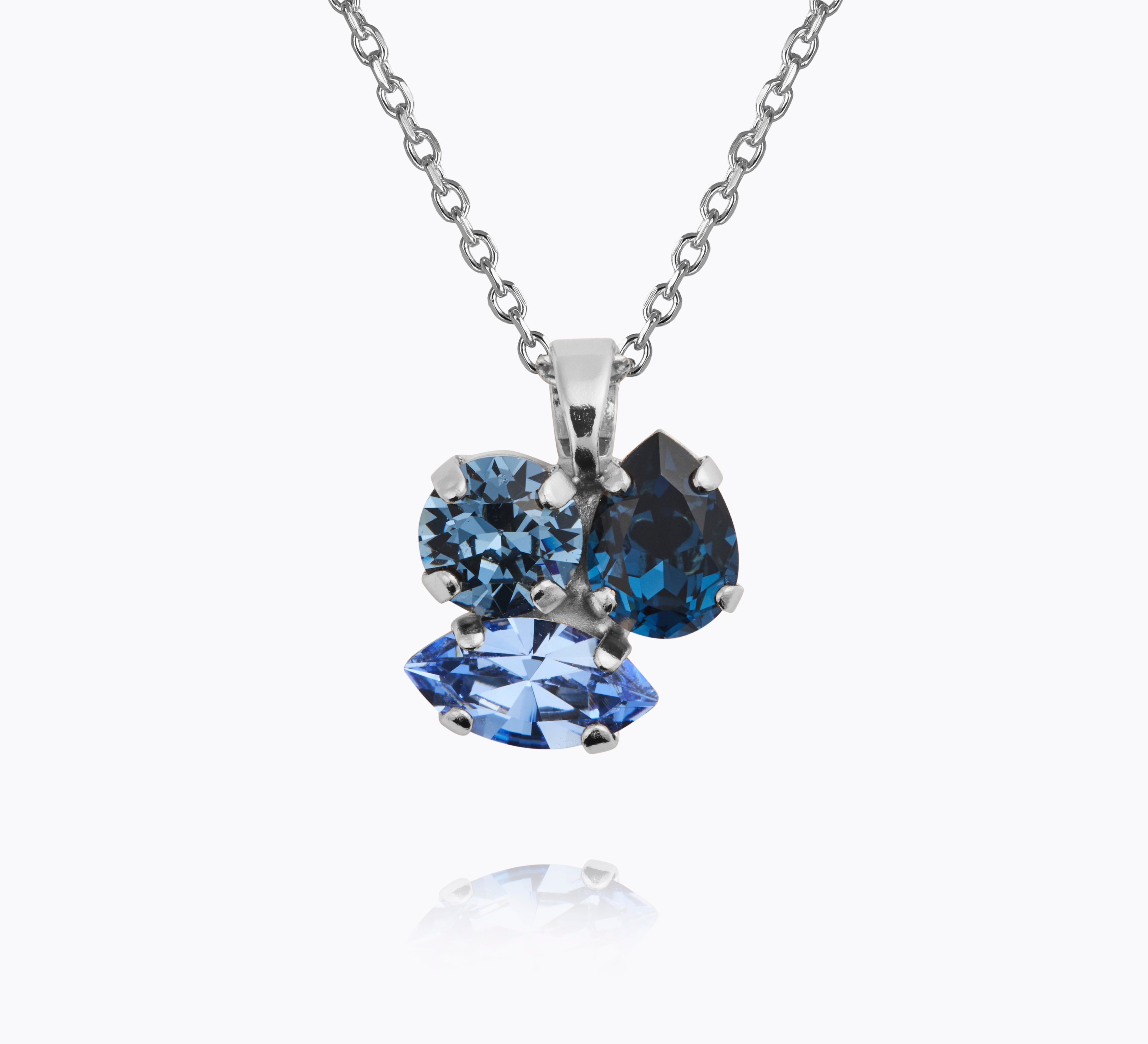 Caroline Svedbom - Ana Necklace Denimblue Combo Rhodium