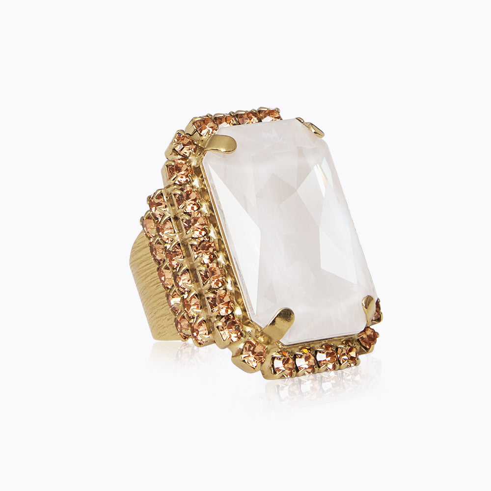 Caroline Svedbom - Alexa Ring Electric White Combo Gold