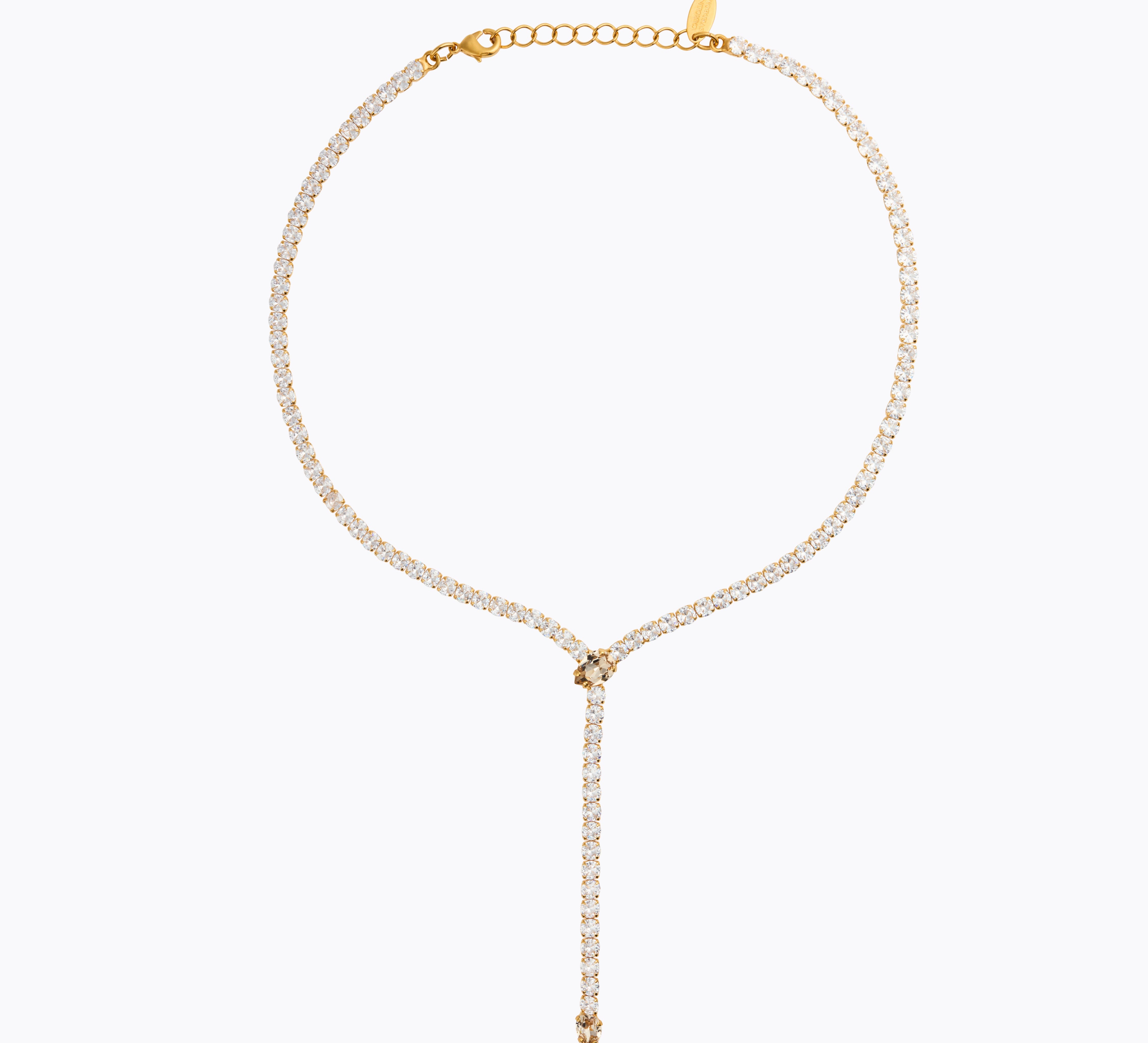 Caroline Svedbom - Together With You Necklace Crystal Silk Gold