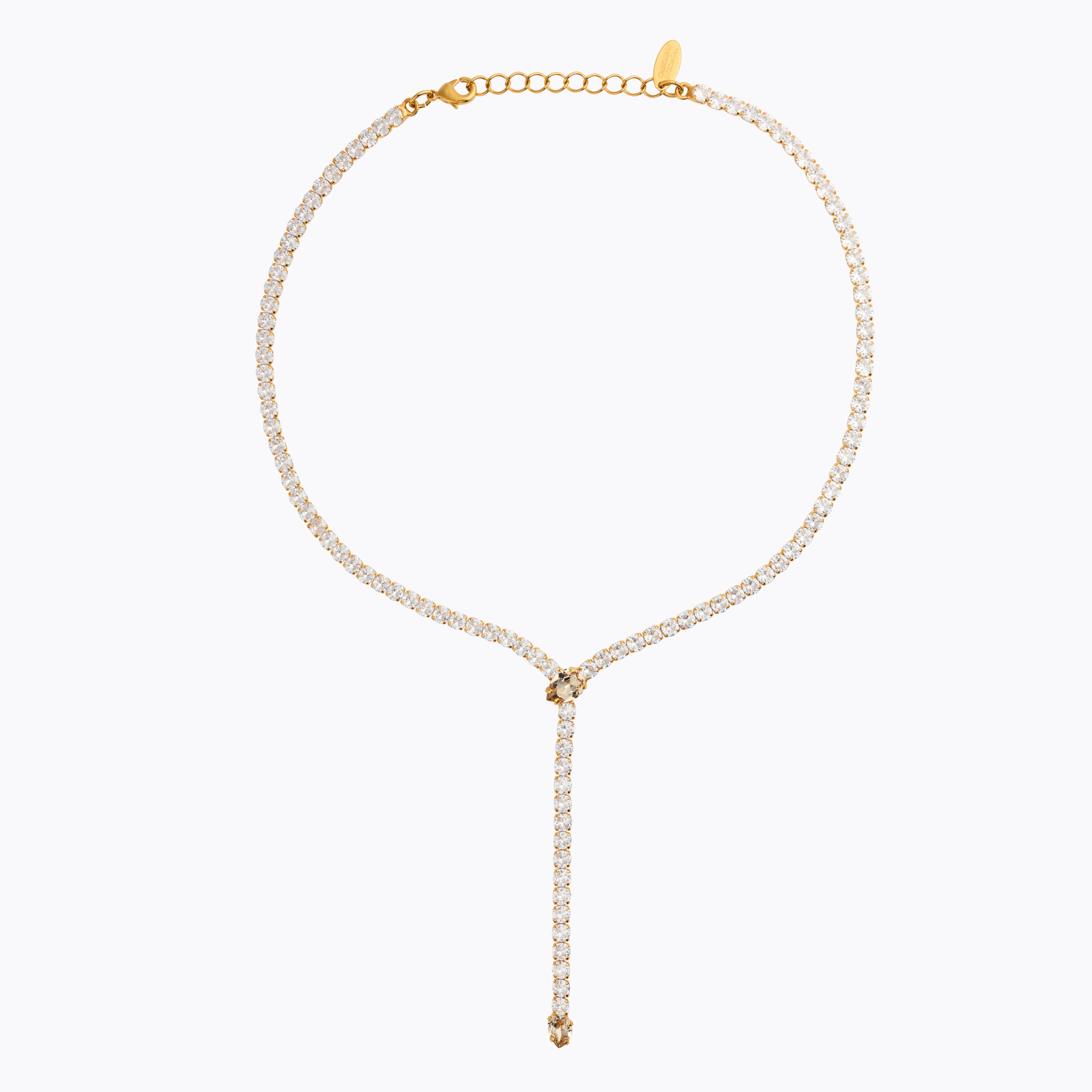 Caroline Svedbom - Together With You Necklace Crystal Silk Gold