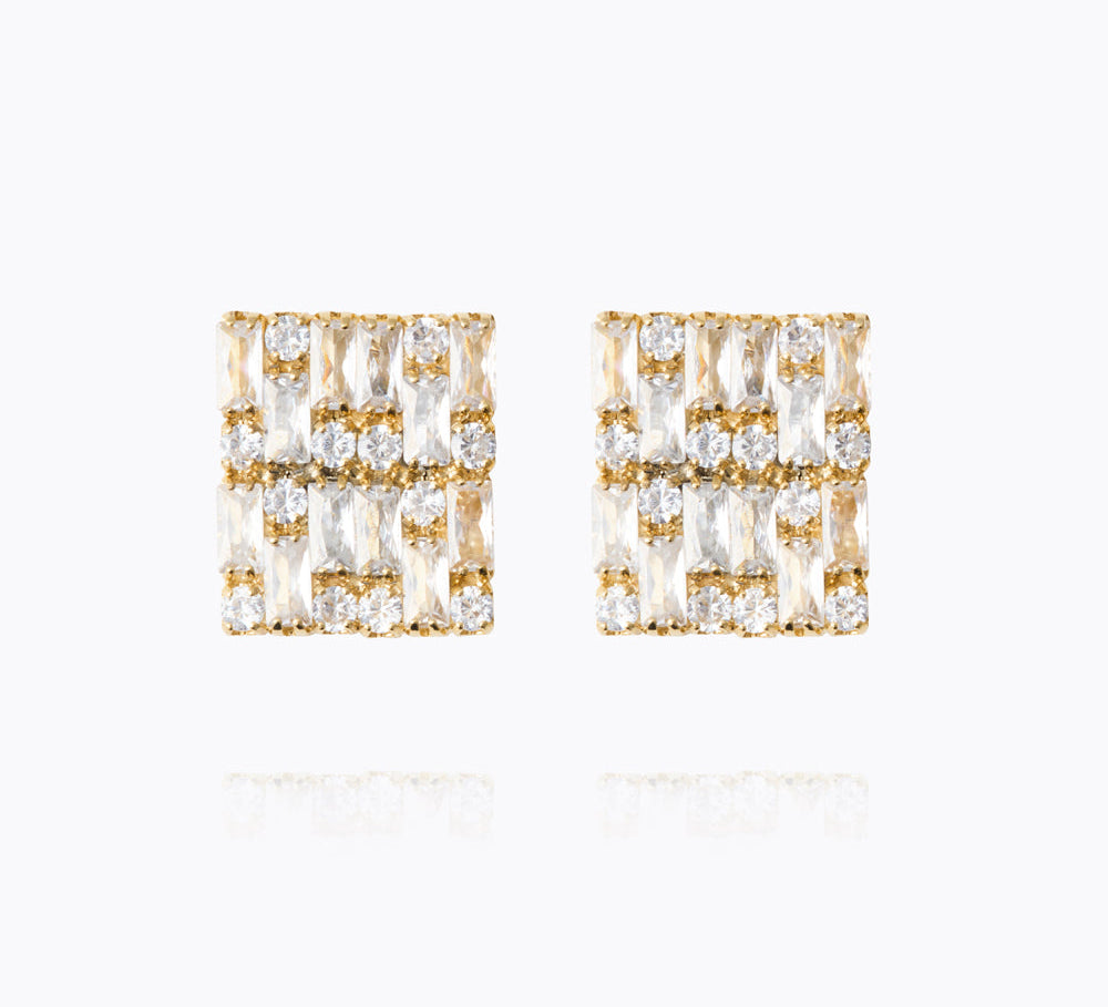 Caroline Svedbom - Evelyne Earrings Crystal Gold