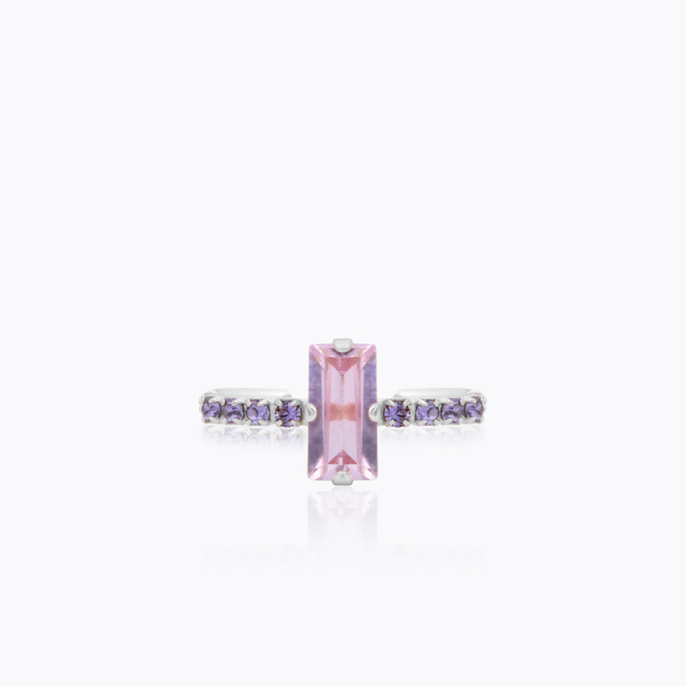 Caroline Svedbom - Lucy Ring Violet Tanzanite Rhodium