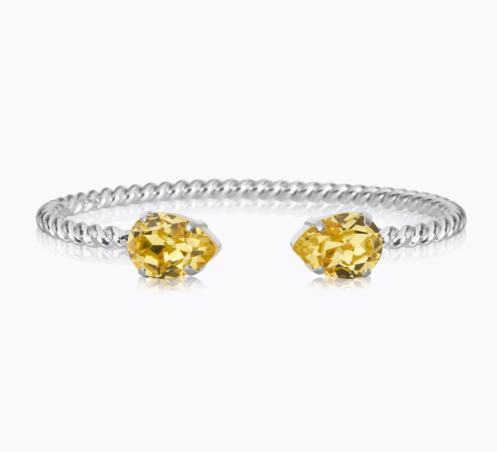 Caroline Svedbom - Mini Drop Bracelet Dark Jonquil Rhodium