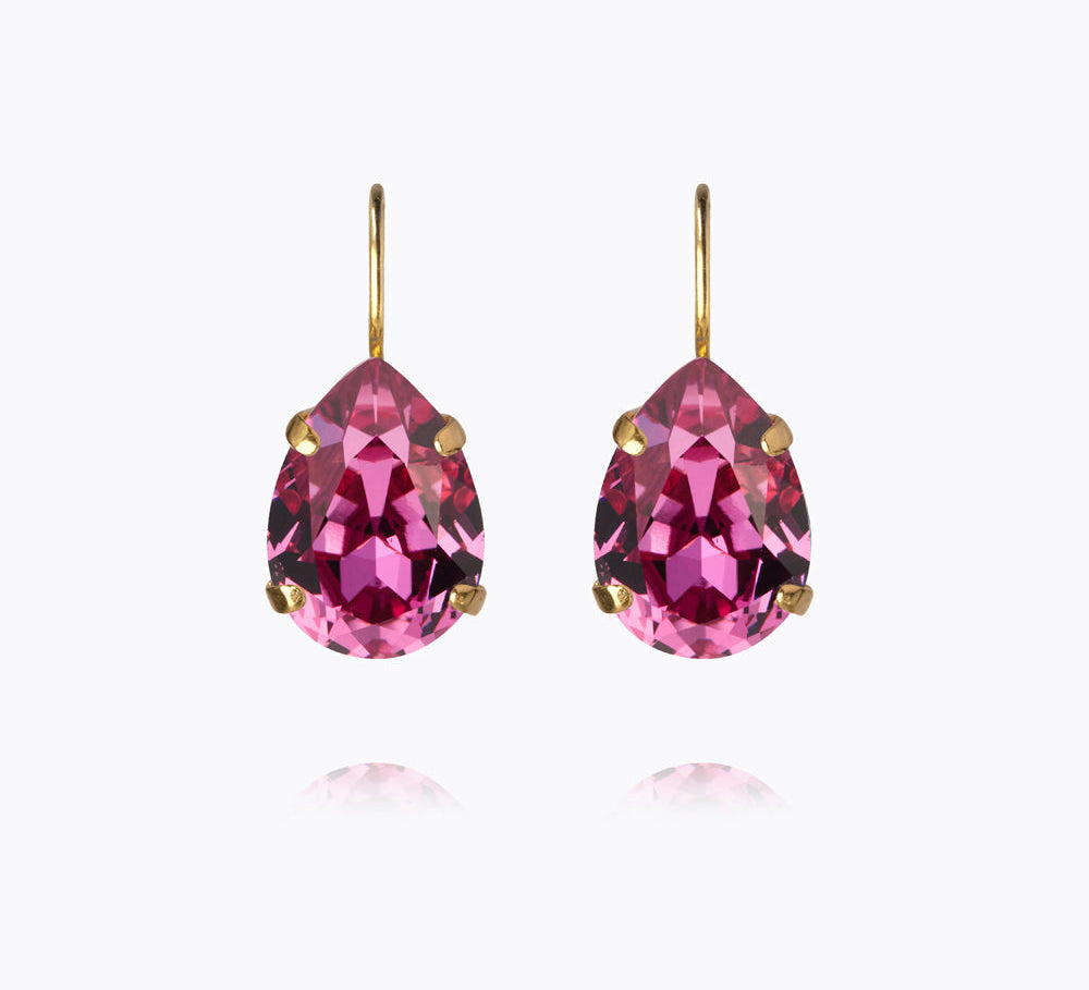 Caroline Svedbom - Mini Drop Clasp Earrings Dark Rose Gold