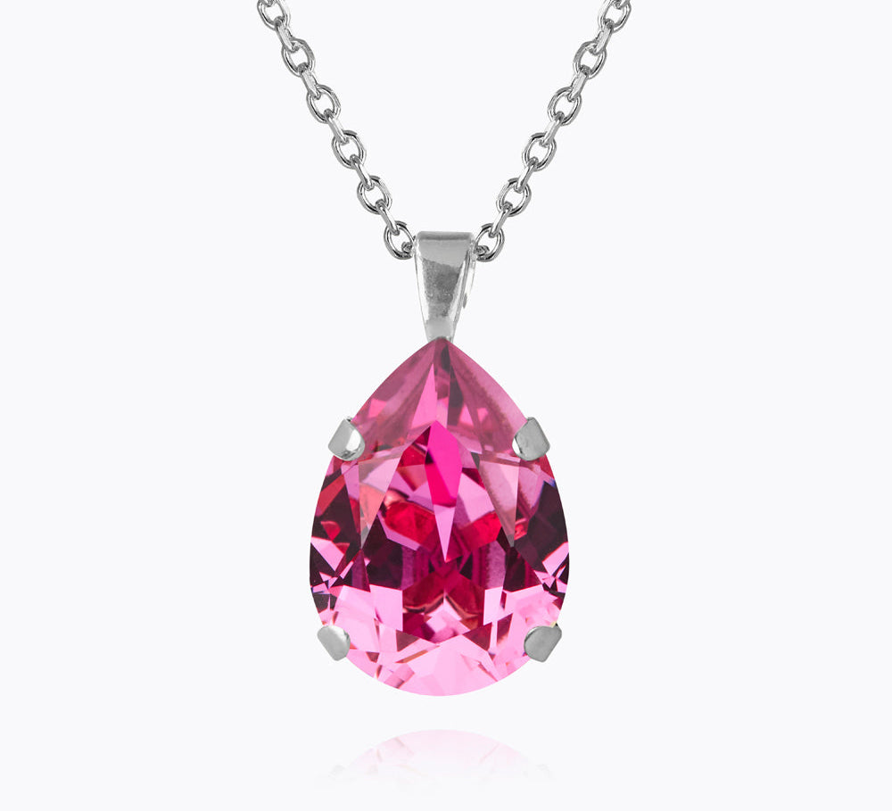 Caroline Svedbom - Mini Drop Necklace Dark Rose Rhodium