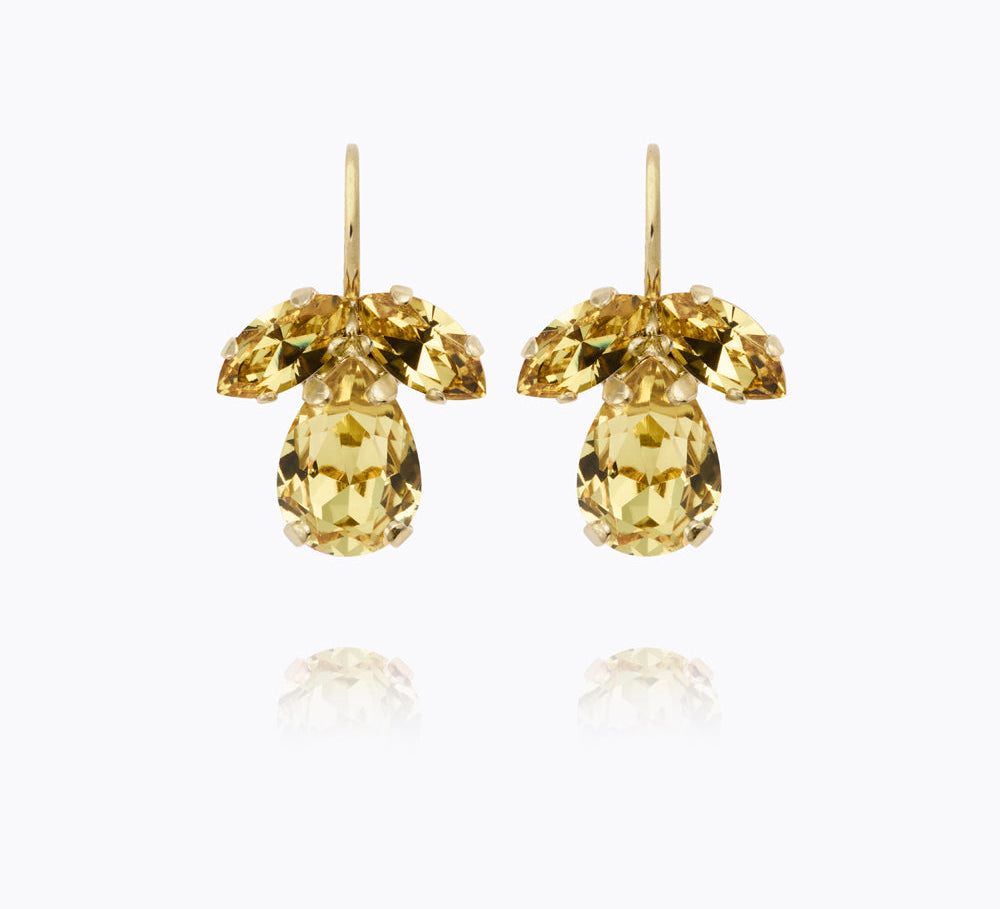 Caroline Svedbom - Petite Timo Earrings Dark Jonquil Gold