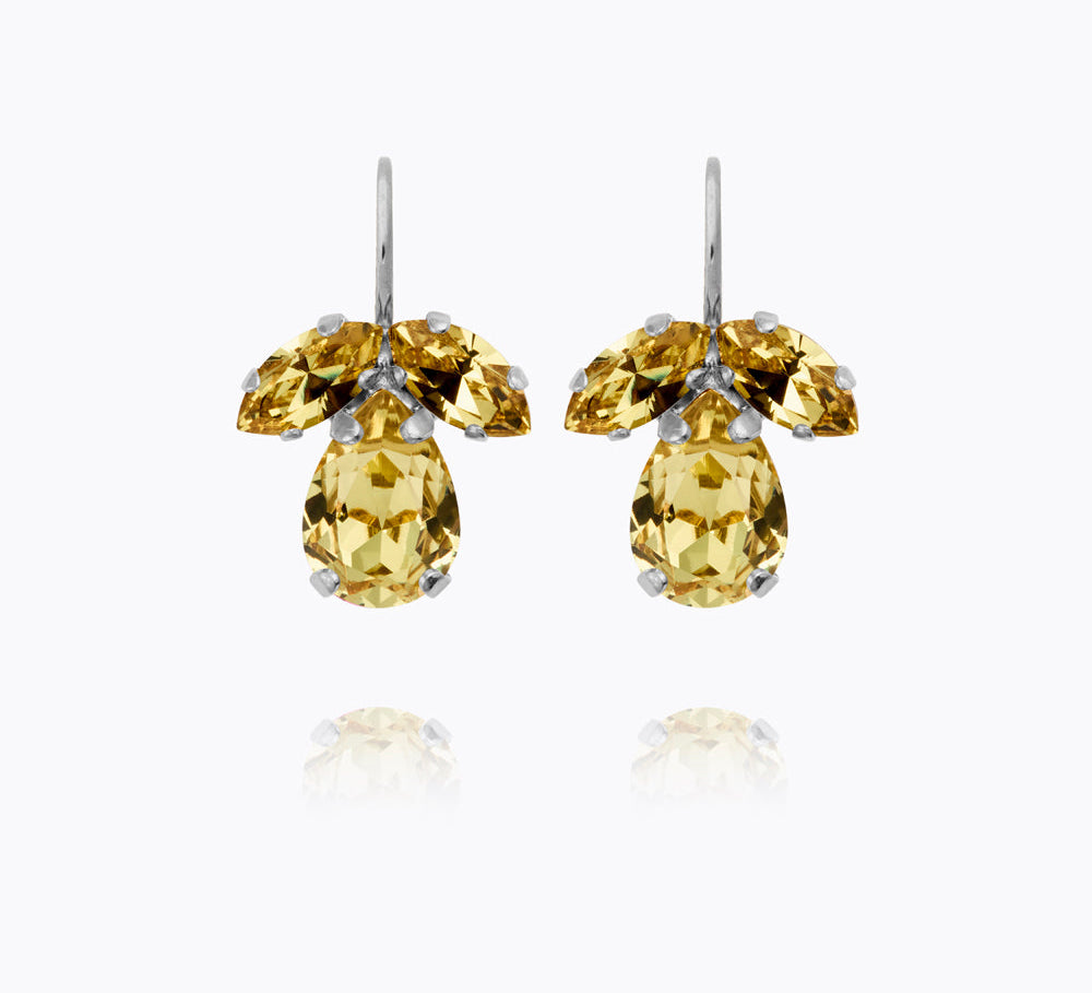 Caroline Svedbom - Petite Timo Earrings Dark Jonquil Rhodium