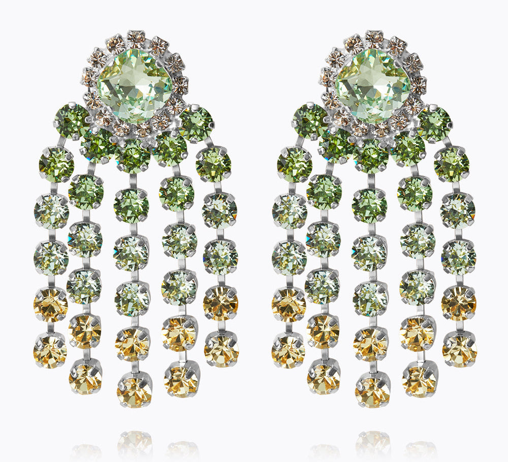 Rafaela Earrings / Lime Combo