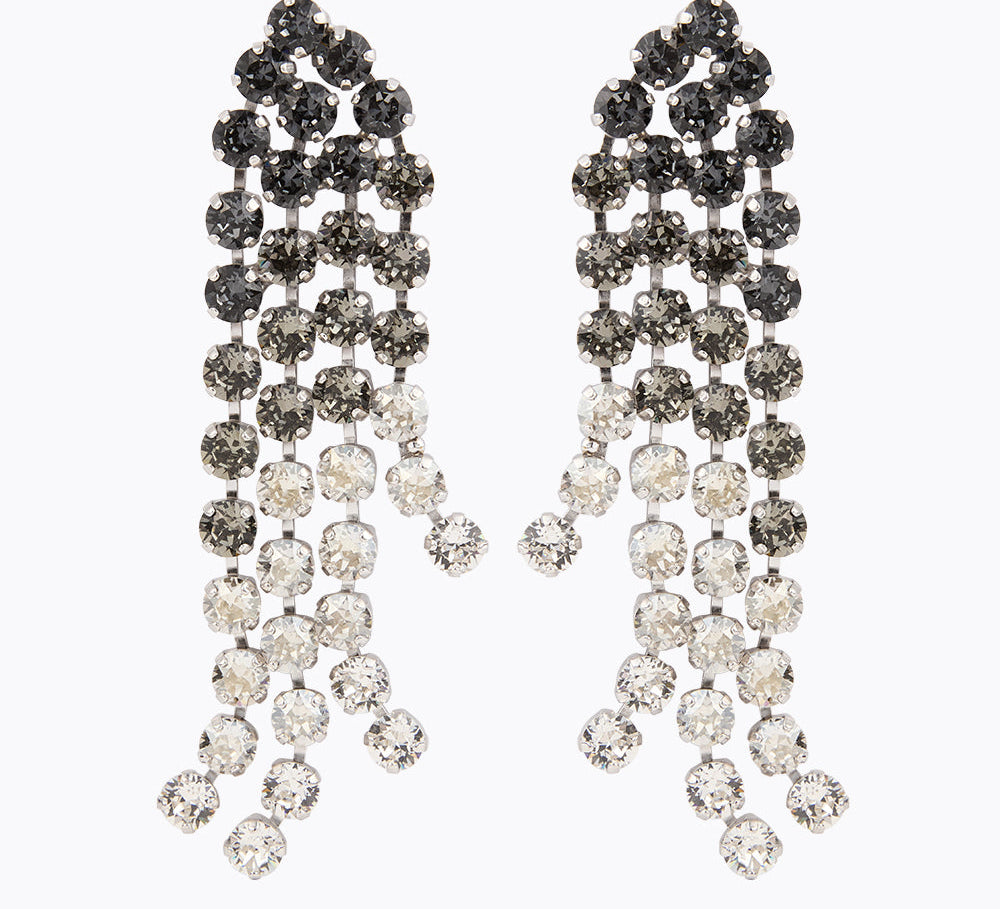 Caroline Svedbom - Rosanna Earrings Blackshade Combo Rhodium