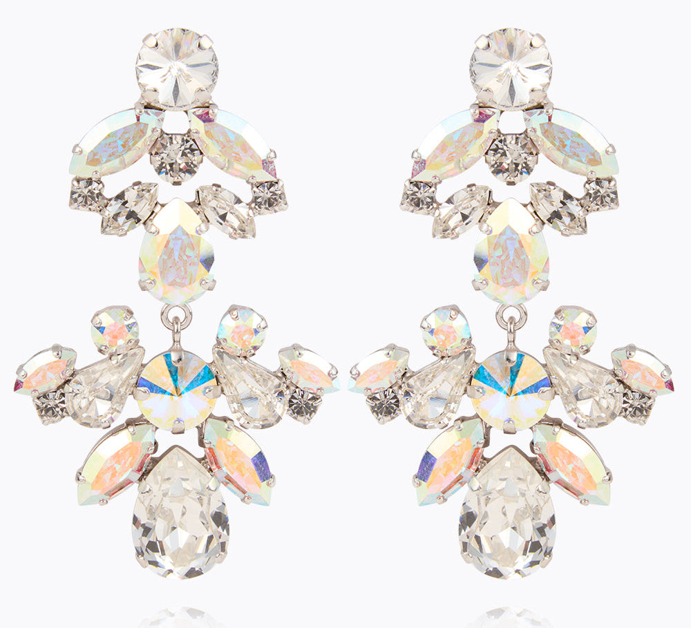 Caroline Svedbom - Denize Earrings Crystal Ab Combo Rhodium
