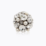 Caroline Svedbom - Katia Ring Pearl Crystal Rhodium