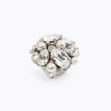 Caroline Svedbom - Katia Ring Pearl Crystal Gold