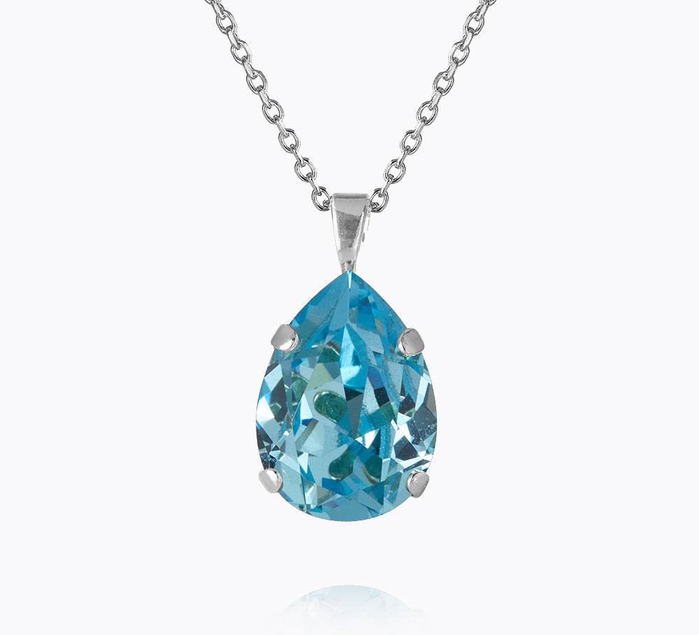 Mini Drop Necklace / Aquamarine