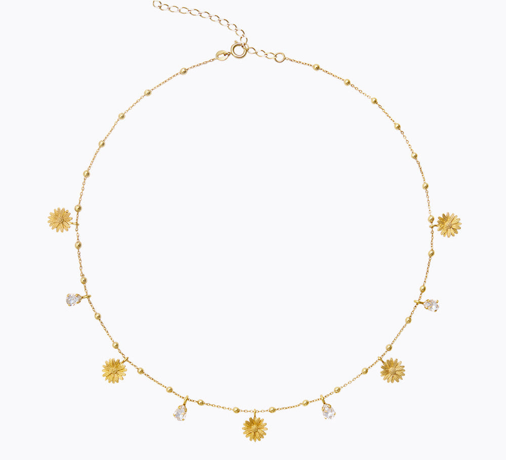 Caroline Svedbom - Daisy Multi Necklace Crystal Gold