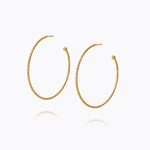 Caroline Svedbom - Evita Loop Earrings Gold Gold