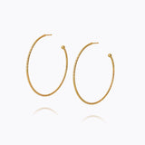 Caroline Svedbom - Evita Loop Earrings Gold Gold