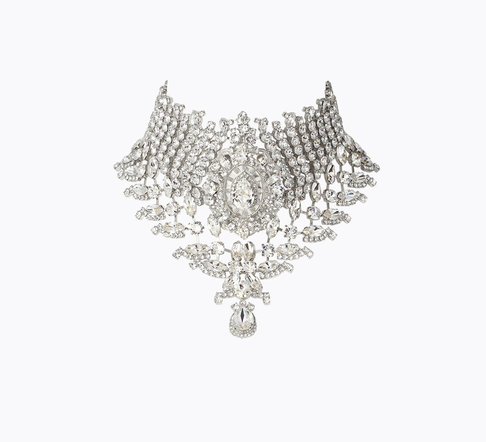 Caroline Svedbom - Valentina Choker Crystal Rhodium