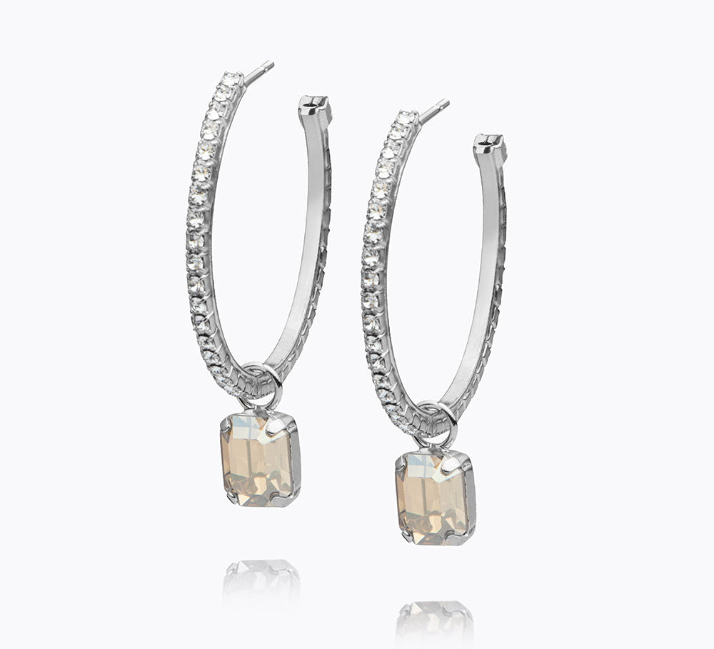 Lydia Loop Earrings / Golden Shadow