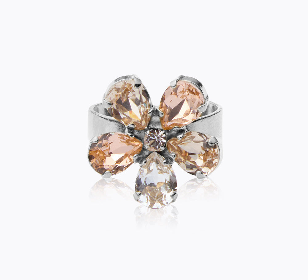 Caroline Svedbom - May Ring Silk Combo Rhodium