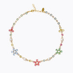 Caroline Svedbom - May Statement Necklace Pastel Combo Gold