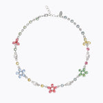 Caroline Svedbom - May Statement Necklace Pastel Combo Rhodium