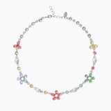 Caroline Svedbom - May Statement Necklace Pastel Combo Rhodium