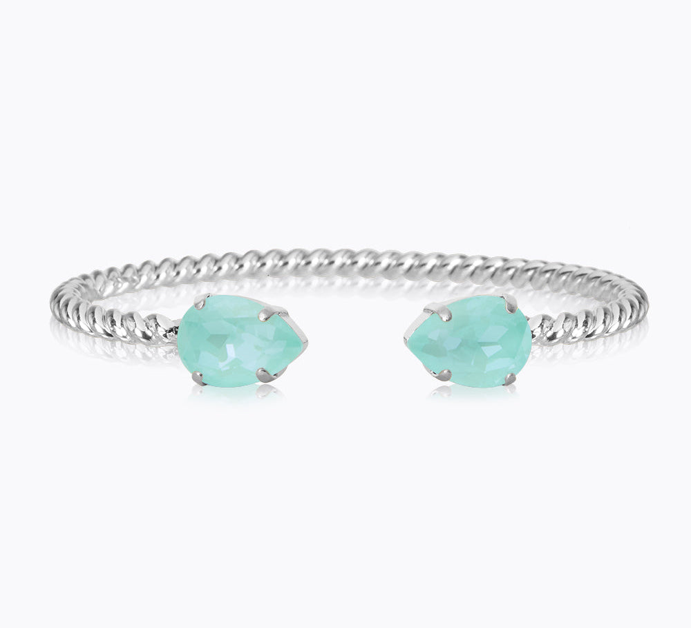 Caroline Svedbom - Mini Drop Bracelet Soft Mint Rhodium
