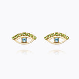 Caroline Svedbom - Petite Greek Eye Earrings Green Blue Gold