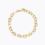 Caroline Svedbom - Heart Chain Bracelet Gold Gold