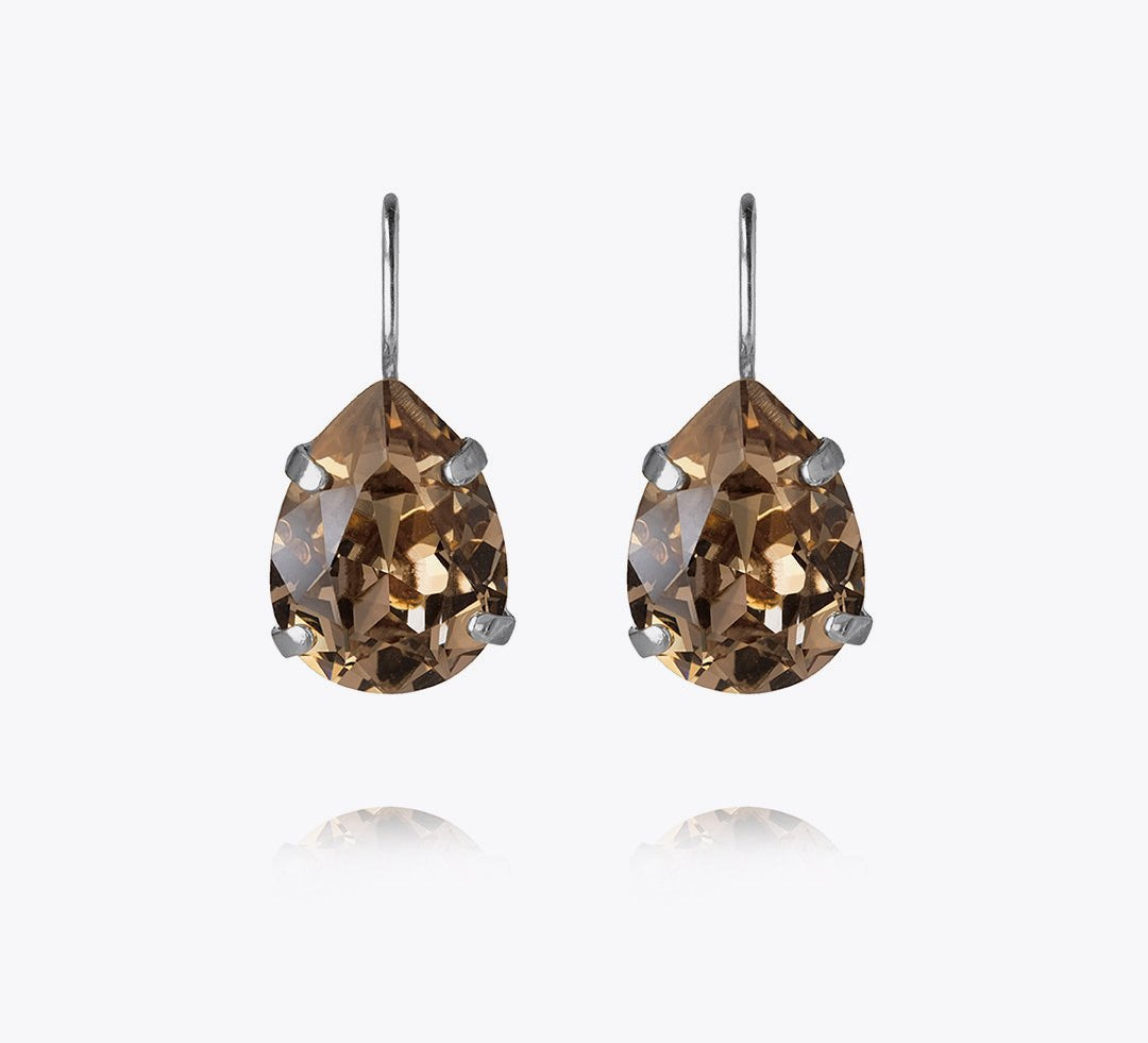 Mini Drop Clasp Earring / Greige