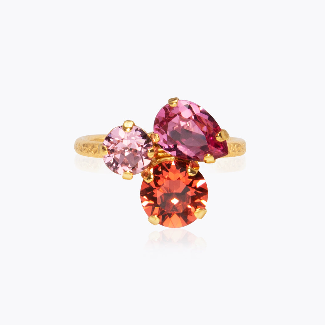 Caroline Svedbom - Colette Ring Coral Combo Gold