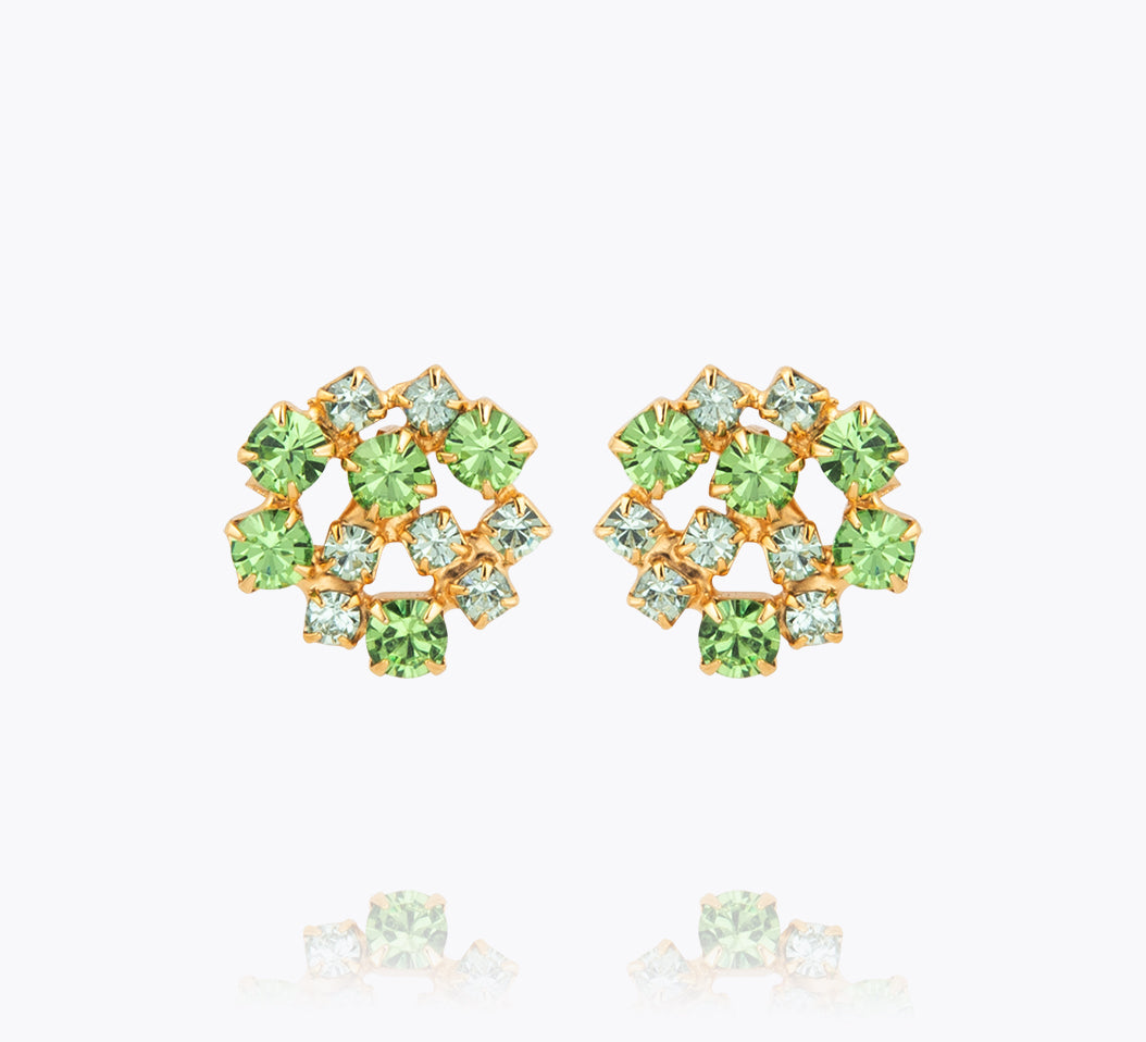 Caroline Svedbom - Kassandra Earrings Green Combo Gold