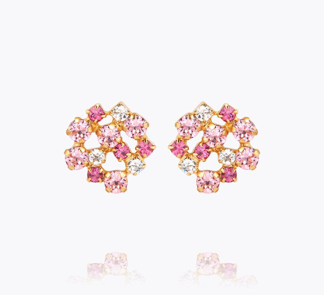 Caroline Svedbom - Kassandra Earrings Pink Combo Gold