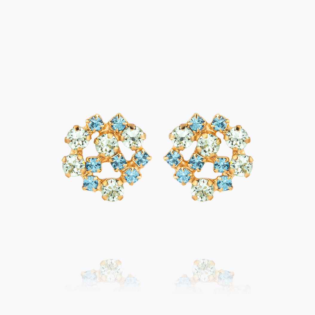 Caroline Svedbom - Kassandra Earrings Blue Combo Gold
