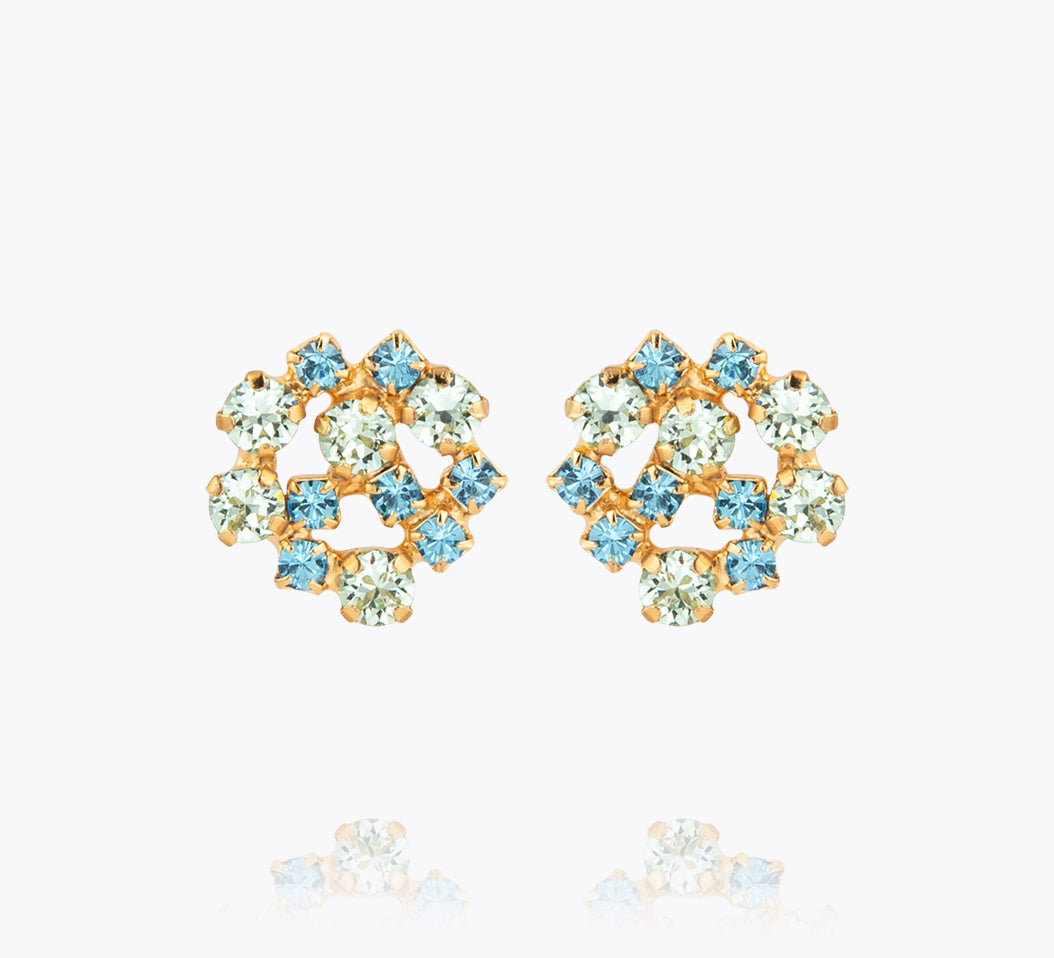Caroline Svedbom - Kassandra Earrings Blue Combo Gold