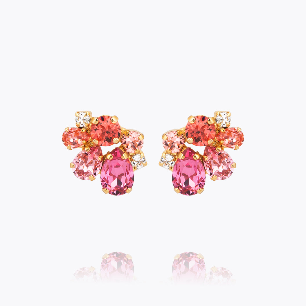 Caroline Svedbom - Katie Earrings Coral Combo Gold