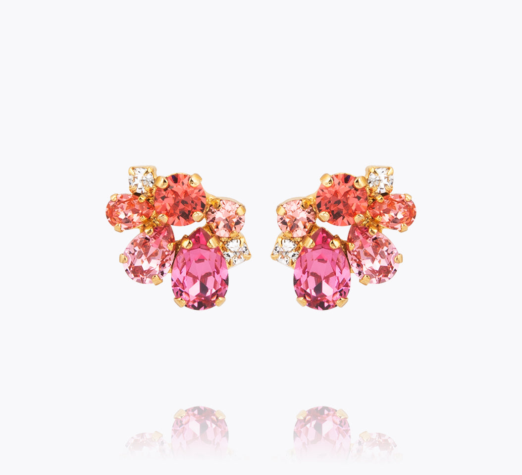 Caroline Svedbom - Katie Earrings Coral Combo Gold