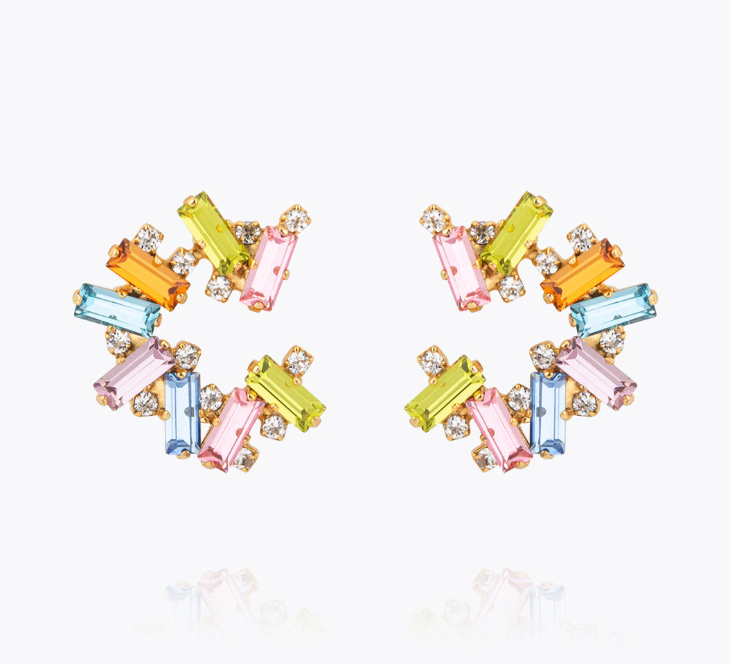 Caroline Svedbom - Gina Earrings Pastel Combo Gold