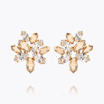 Caroline Svedbom - Melia Earcuff Crystal Golden Shadow Gold