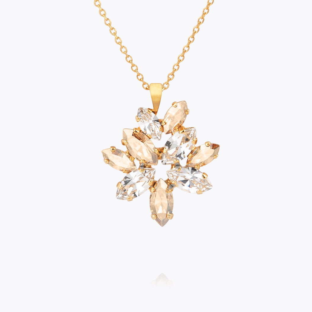 Caroline Svedbom - Melia Necklace Crystal Golden Shadow Gold