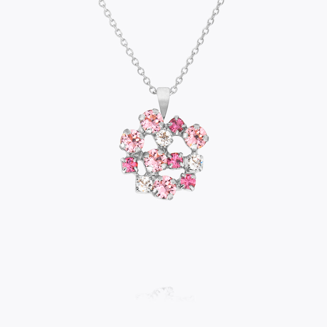 Caroline Svedbom - Kassandra Necklace Pink Combo Rhodium