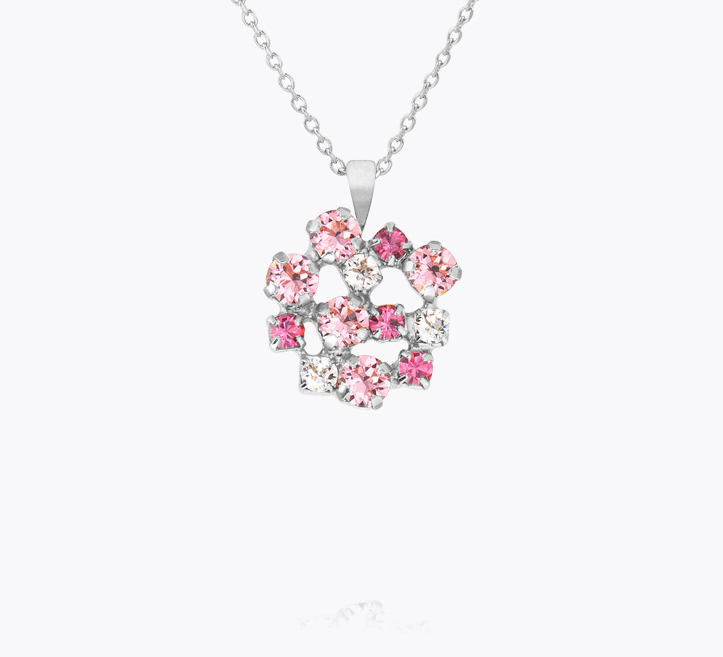 Caroline Svedbom - Kassandra Necklace Pink Combo Rhodium