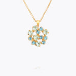 Caroline Svedbom - Kassandra Necklace Blue Combo Gold