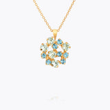 Caroline Svedbom - Kassandra Necklace Blue Combo Gold