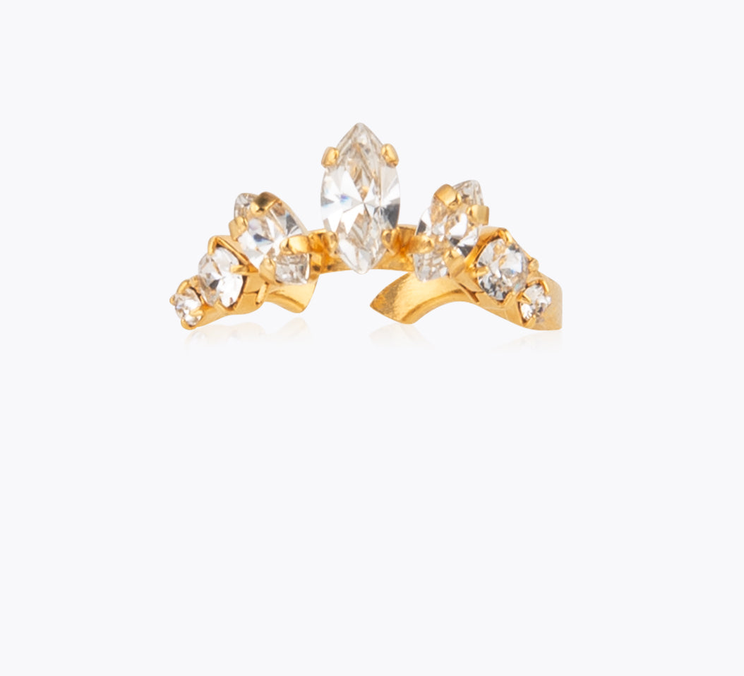 Caroline Svedbom - Luna Ring Crystal Gold