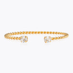 Caroline Svedbom - Mini Twisted Bracelet Crystal Gold