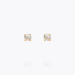 Caroline Svedbom - Mini Stud Earrings Crystal Gold
