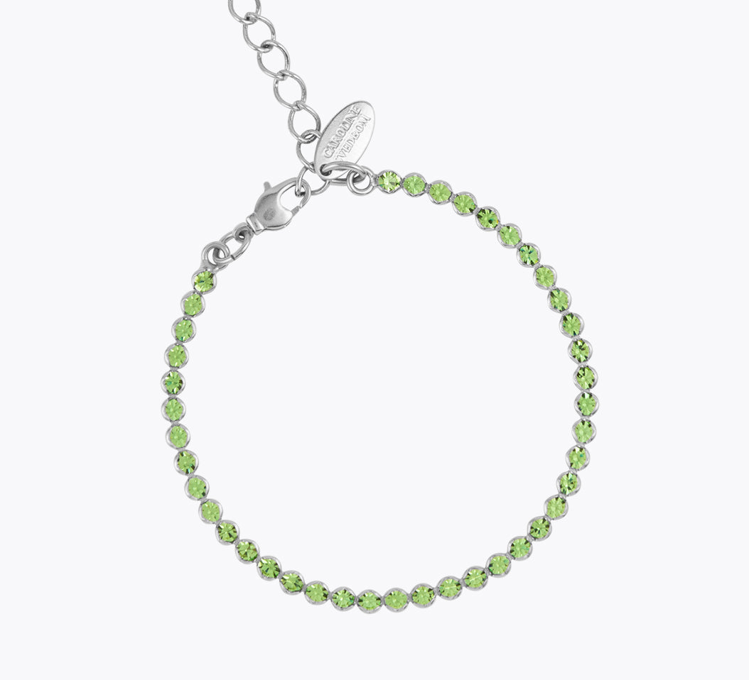 Caroline Svedbom - Siri Bracelet Peridot Rhodium