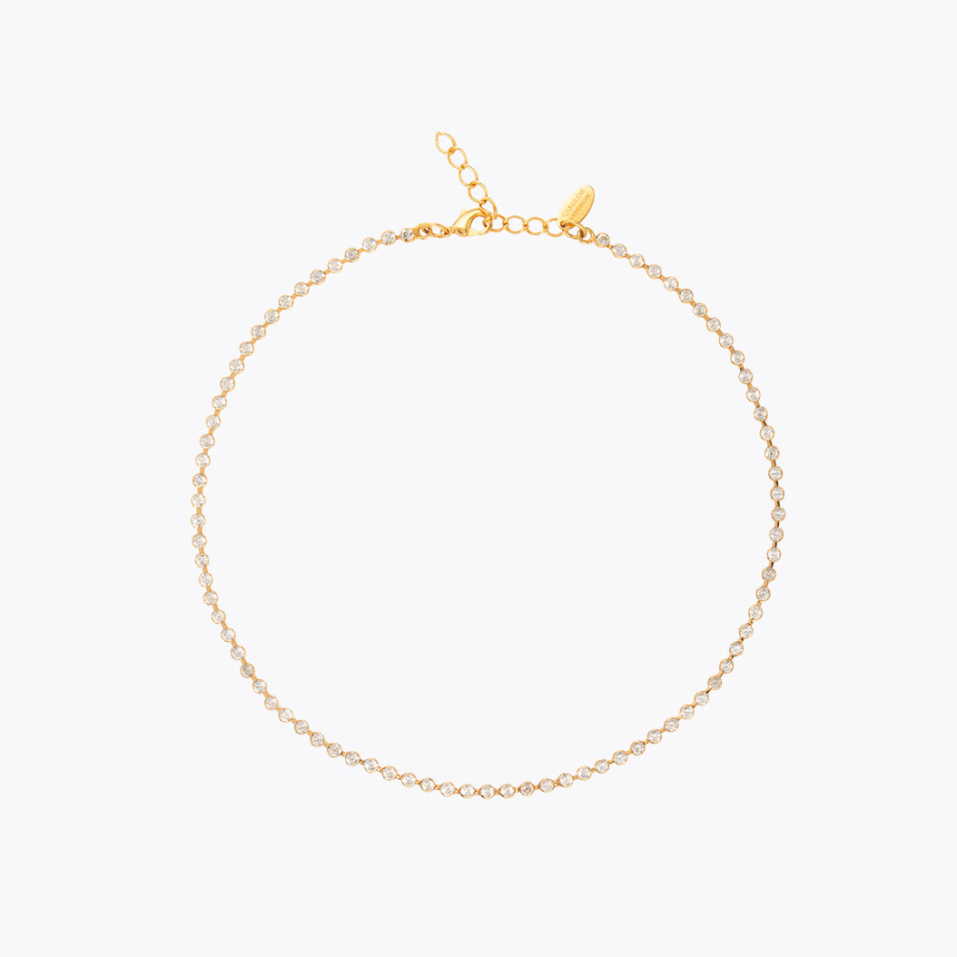 Caroline Svedbom - Siri Necklace Crystal Gold